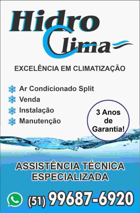 hidroclima conserto venda e instalacao de ar condicionado